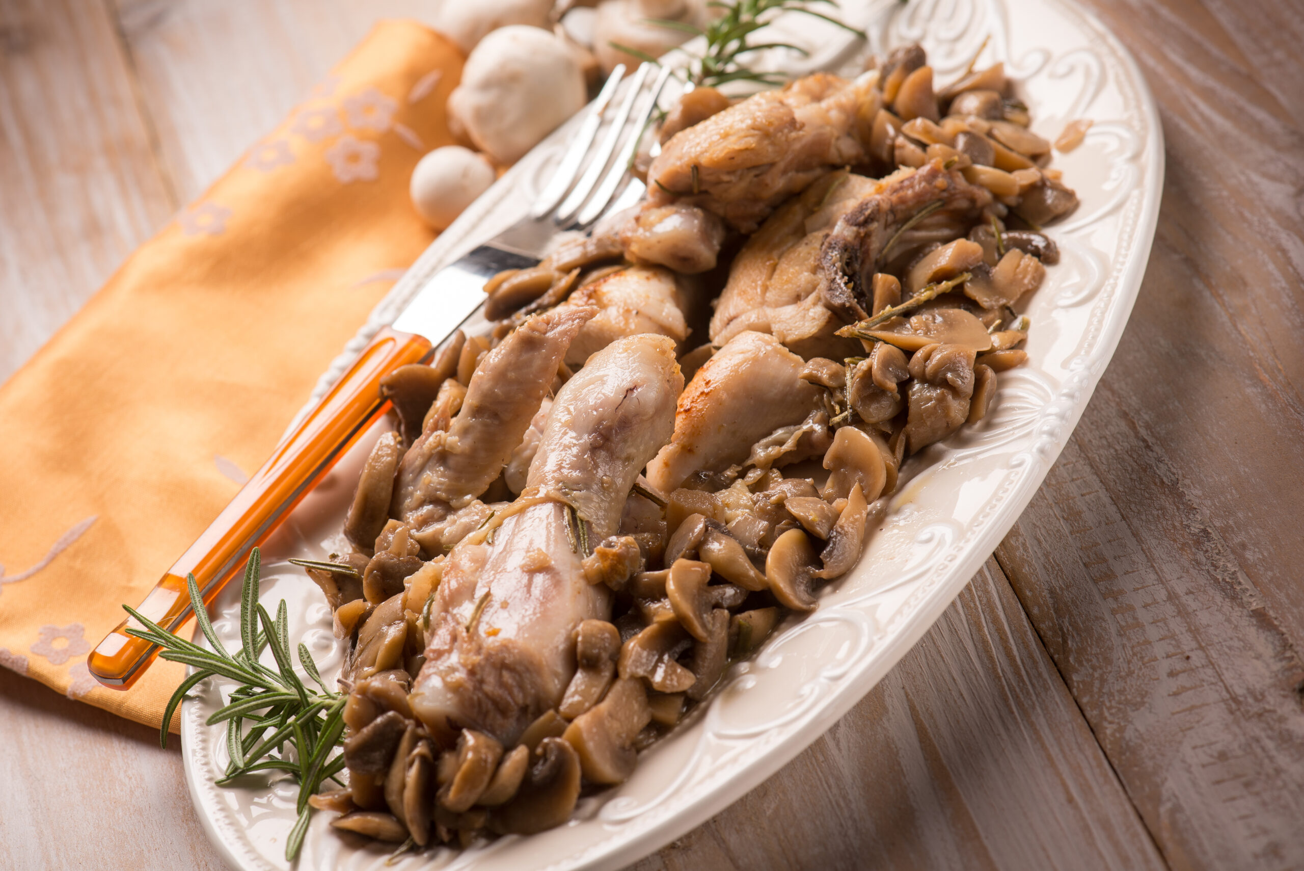 Chicken with Sauteed Mushrooms