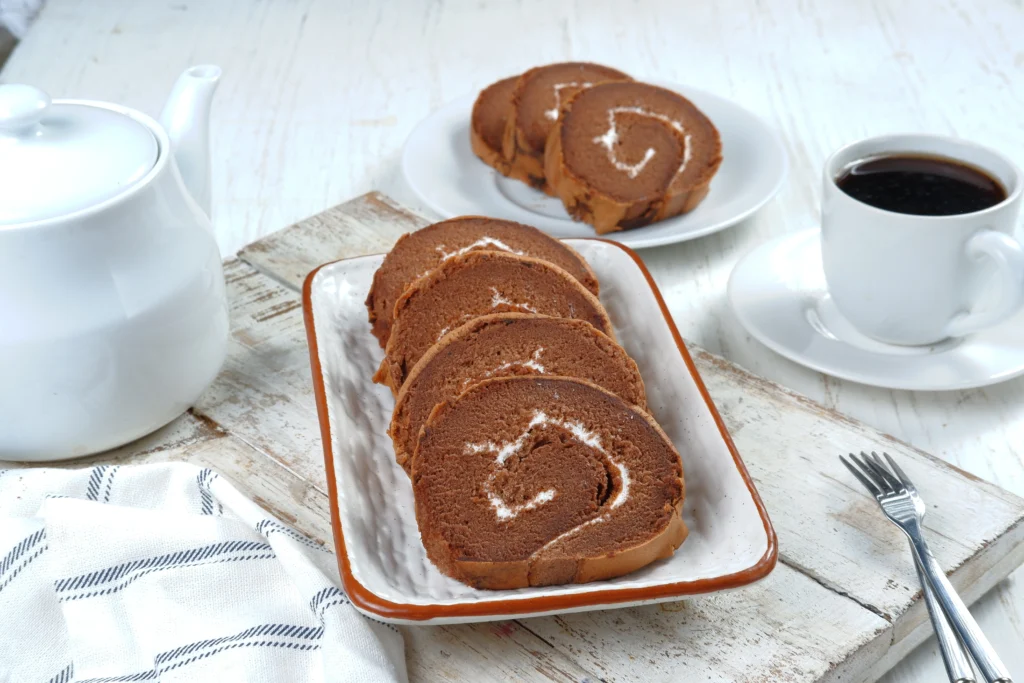 chocolate Swiss Roll Cake